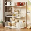 Porta-copos estilo japonês, organizador de mesa, prateleira de armazenamento em níveis para copos na mesa de jantar, um item essencial para organizar copos, prateleira de cozinha