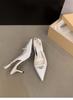 Sandalias de tacón alto Baotou de estilo francés para mujer, novedad de verano 2024, elegantes, de buen ajuste, para ir al trabajo o a la oficina, con tacón fino.