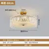 Luz de Dormitorio Moderna Simple Lujo Ligero Vidrio Artístico Nuevo Estilo Luz de Cristal Lujo Ligero Estudio Luz Francesa Luz de Techo Estilo Lujo Ligero