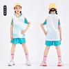 Novas roupas de treinamento de badminton infantil impressas meninos e meninas roupas de tênis tênis de mesa sportswear pulando roupas terno