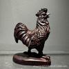 Adornos de Gallo Grande Tallados en Ébano Madera Maciza Doce Signos del Zodíaco Madera Pollo Decoraciones para Sala de Estar en Casa Inauguración de Casa