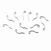 Ganchos para Orejas Curvos Figura 9 de Acero Inoxidable 304/316, Ganchos para Orejas Curvos Bucle Figura 9 de Alambre Redondo, Broches para Orejas, Accesorios para Orejas, Componentes para Joyería DIY