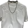 Camiseta Masculina de Manga Curta da Moda Celebridade da Internet Verão Nicho Marca de Moda T-shirt de Luxo Leve com Letras Manga Curta