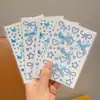 Pegatinas de Diamantes para Maquillaje de Ojos, Pegatinas de Maquillaje para Niños, Pegatinas Faciales, Accesorios Faciales, Pegatinas de Mariposas con Perlas y Diamantes, Pegatinas de Strass para Cejas de Escenario