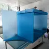 Vitrina Frosted Azul Acrílico Tanque de Agua de Plexiglás Soporte de Exhibición Grande Cubierta Protectora de Equipo con Ruedas Universales