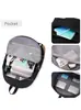 Mochila Personalizada para Laptop de Viagem Masculina e Feminina Leve para Faculdade Escola com Porta de Carregamento USB
