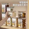 Latas Selladas para Granos, Cajas de Almacenamiento para Cocina, Latas Transparentes de Plástico de Grado Alimenticio, Contenedores Sellados para Almacenamiento de Productos Secos y Té