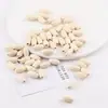 Cuentas de Madera Pequeñas Sueltas de Forma Ovalada de Arroz con Agujero Recto de Colores para Cadena de Teléfono Hecha a Mano DIY Materiales para Bisutería Accesorios