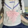Corbata de lazo de nutria marina-marinero corbata de lazo de color liso camisa de uniforme jk de estudiante sentido de caricatura combinando cosas pequeñas gratis