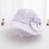 Moda Ins Chapéu de Pescador Princesa de Renda Primavera e Verão Novo Respirável Sombreamento Proteção Solar Chapéu Bacia Chapéu de Sol para Menina Coreana