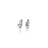Pendientes Asimétricos de Estrella de Ocho Puntas Th0243 S999 de Aguja de Plata, Frescos y con Estilo, con Diseño Único de Nicho para Mujeres con Doble Perforación en las Orejas