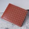 Nova carteira masculina carteira curta masculina moda jovem Xadrez Diamante multi-cartões grande capacidade porta-moedas carteira macia