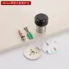 Batente de porta redondo de aço inoxidável 304, batente de porta, limitador anti-colisão, batente de porta de borracha, batente de porta de silicone, batente de porta superior sem perfuração