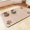 Tapete para Comida de Mascotas Temu Transfronterizo de Tierra de Diatomeas Impermeable Antideslizante para Perros y Gatos Resistente a la Suciedad y Fácil de Limpiar