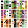 30 Piezas Marcadores de Libros de Dibujos Animados Transfronterizos de Halloween Linterna de Calabaza Calavera Bruja Regalo de Festival Tarjetas para Marcar Libros de Lectura