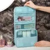 Bolsa de Almacenamiento de Viaje Simple y Portátil, Bolsa para Maquillaje de Productos para el Cuidado de la Piel, Bolsa de Tocador con Gancho para Separación Húmeda y Seca