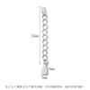 Cadena de Extensión en Forma de Corazón y Gota de Agua de Plata de Ley S925 al por Mayor para Pulseras DIY de Niñas Cadena de Extensión de Plata de Ley