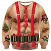 Sudadera Popular Navideña de Cuello Redondo para Otoño e Invierno de Amazon Transfronteriza, Casual Holgada para Hombre y Mujer, Sudadera con Estampado 3D, Venta Directa de Fábrica