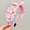 Faixa de Cabelo Infantil Sanrio Nova Coreana para Bebê Faixa de Cabelo Fofa para Menininha Lavar o Rosto Pressão para Cabelo Acessórios de Cabelo