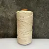En Stock Cuerda de Algodón de Colores de 3 mm de Tres Hilos Cuerda Pura de Algodón para Tejido de Tapicería Rollos de 100.1 m de Cuerda para Manualidades Hechas a Mano