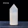 Amatista Rosa Blanca Natural 45mm Hexagonal Columna de Punta Única Adornos Ágata Jade Varios Materiales Columna de Cristal Venta al por Mayor