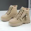 Sapatos femininos de algodão sapatos transfronteiriços que aumentam a altura novo estilo feminino tamanho grande moda botas de algodão sola grossa confortáveis botas longas botas à prova de frio e quentes