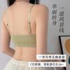 Verão cor sólida sem fio alça de menina costas bonitas lingerie estudante sem costura confortável roupa íntima para casa atacado de fábrica