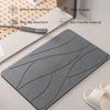 En stock Esterilla Absorbente de Barro Diatomeo Duro Tallado Esterilla de Piso para Baño Hogar de Baño Antideslizante Secado Rápido Esterilla de Pies de Diatomea