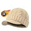 Nuevo Sombrero de Protección para los Oídos Otoño/Invierno para Hombre con Felpa Gruesa, Cortavientos, Cálido, Protección contra el Frío, Estilo Coreano, Moda, Sombrero de Lana Tejido
