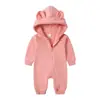 Roupas para bebês masculinas e femininas 0-2 anos em forma de animal macacão de inverno quente para engatinhar roupas de fabricantes atacado