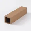 Tubos cuadrados de barandilla de primera generación de plástico-madera personalizados, a prueba de humedad y resistentes a la corrosión, para patios, jardines y parques