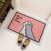 Urso de Desenho Animado Anel de Seda Tapete Espesso Absorvente para Chão Tapete Antiderrapante Tapete de Entrada Tapete para Porta Tapete de Entrada Tapete Lavável para Porta