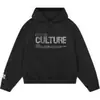 Sudadera con Capucha y Bolsillo de Moda Holgada con Estampado de Letras y Pedrería Nueva para Otoño e Invierno 2025 para Hombres y Mujeres