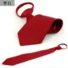 Gravata Preguiçosa Gravata com Zíper para Homens e Mulheres Formal Negócios Fácil de Puxar Trabalho Casamento Vermelho Preto Bordô Azul Marinho