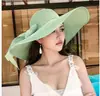 Chapéu de Palha de Verão Feminino, Chapéu de Praia Estilo Coreano com Aba Larga, Proteção Solar, Versátil para Passeios, Chapéu Fresco de Aba Larga para o Verão
