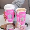Taza de Té de Leche de Alta Apariencia de Moda con Diseño Impreso, Vaso de Papel Desechable para Bebidas Calientes y Frías con Tapa, Uso Comercial, Para Llevar, Engrosado