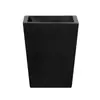 Maceta de Cemento Cuadrada Trapezoidal Creativa Escandinava Maceta de Piso Maceta para Suculentas Sala de Estar Patio Interior Caja de Flores Cuadrada de Barro de Magnesio