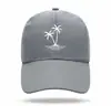 Gorra de Béisbol Popular Transpirable Perforada de Seis Paneles Amazon Transfronteriza Parte Superior Suave Palmera Tendencia Adelgazante Facial Hebilla Pequeña con Anilla en D