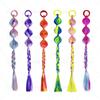 Nuevo Peluca de Trenza de Calabaza de Colores Vibrantes Estilo Goma Elástica Transfronteriza para Niños, Accesorios para la Cabeza de Actuación