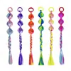 Diadema de Peluca Trenzada de Calabaza de Colores Vibrantes con Gomas Elásticas Estilo Transfronterizo para Niños [Procesamiento y Personalización]