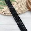 Fita Estilo Chanel em Estoque, Renda com Borda Ondulada, Renda de Linha Algodão Poliéster, Acabamento com Borda Espinha de Peixe, Acessórios