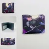 Periférico de Anime I Actualicé la Cartera Corta Solo Monstruo No. Billetera Monedero Plegable a la Mitad de Cuero PU con Estampado de 8 Colores