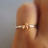 Cao Shi Temu anillo de abeja bicolor de gran venta anillo de animal fresco y lindo europeo y americano para niñas