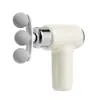 Pistola de Massagem Fascial Mini de Três Cabeças Transfronteiriça Portátil Recarregável Massageador Muscular Pequeno Massageador Feminino Pistola de Massagem Fascial para Casa