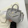 Cerradura de patrón de lichi de alta calidad 2024 bolsos nuevos venta caliente bolso platino tamaño grande pequeño portátil hombro cruzado bolso de mujer