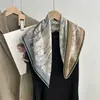 Cachecol Grande Quadrado de Lã de Seda Quente para Outono e Inverno para Mulheres Dupla Face Duas Cores 70cm Cachecol de Lã de Seda Elegante Xale Fashion Atacado