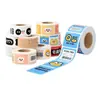 Pegatinas de Papel Sintético Personalizadas, Autoadhesivas, Adhesivo Fuerte, Impermeables, Resistentes al Desgarro, Impresión de Etiquetas Transparentes, Rollo Publicitario