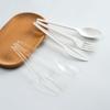 Cuchillo y tenedor desechables biodegradables cuchara vajilla de almidón de maíz vajilla de protección ambiental RPET cuchillo y tenedor cuchara juego para comida occidental venta al por mayor
