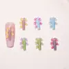 Planta de Bambú Transparente Hielo-Tema Popular Accesorios para Uñas Resina DIY Piezas Pequeñas Aretes Pinzas para el Cabello Decoraciones de Uñas Portátiles Venta al por Mayor