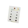 Pendientes de Bola Geométricos de Moda Transfronterizos Ins Lujo Accesible Simple Material de Acero Inoxidable Perforación Personalizada 4 Pares de Pendientes en una Tarjeta